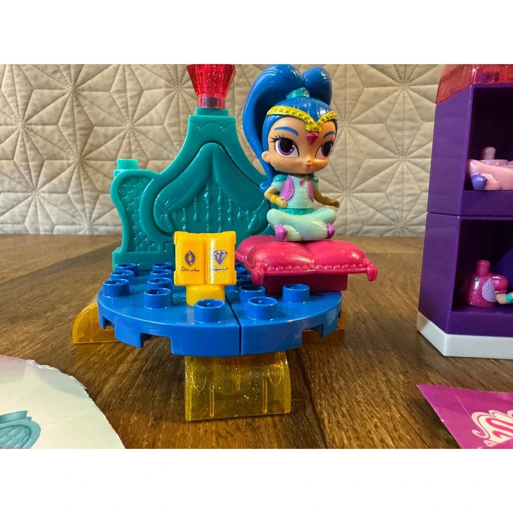Mega‎ Bloks Shimmer and Shine Lot Bedtime 100% Complete Plus Dress Up Wardrobe